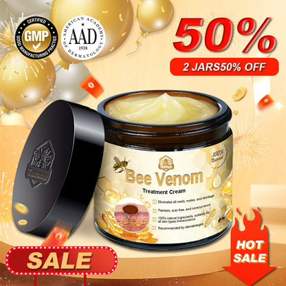 Turonu™ Bee Venom Skin Treatment Cream American Academy of Dermatology (AAD) Approved(Helping with acne, wart, rosacea, psoriasis, age spots, eczema, and reducing the appearance of stretch marks)👨‍⚕️