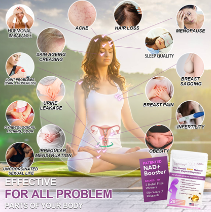 NAD+ Natural Repair Vaginal Capsules--National Institutes of Health（NIH）Approved(Targeted at solving women’s problems - gynecological diseases, firming skin, acne and various hormonal imbalances)✨